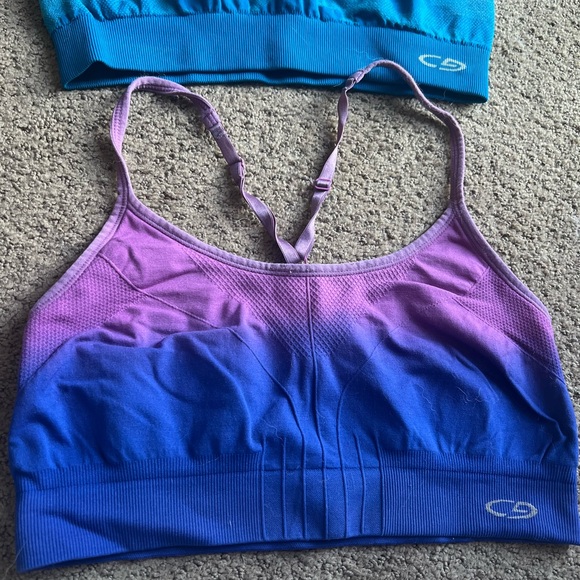 Blue and Purple Ombre Sports Bras - Picture 2 of 6